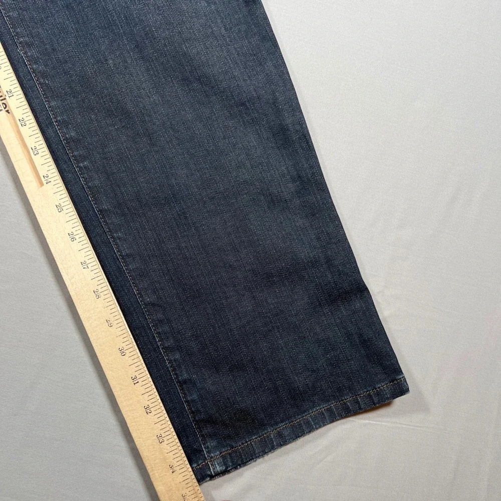 Joe's Jeans Mens 36 Brixton Straight Narrow Distressed Blue Dark Wash Denim